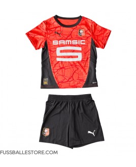 Günstige Stade Rennais Heimtrikotsatz Kinder 2024-25 Kurzarm (+ Kurze Hosen)